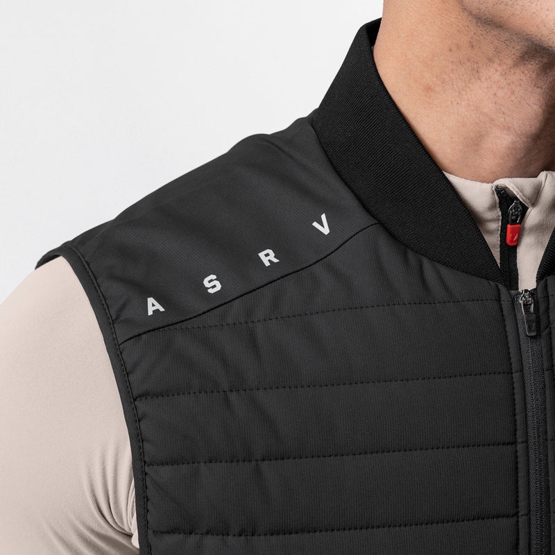 Asrv 0720. Waterproof Insulated Run Men's Vest Black | 65783AKEY