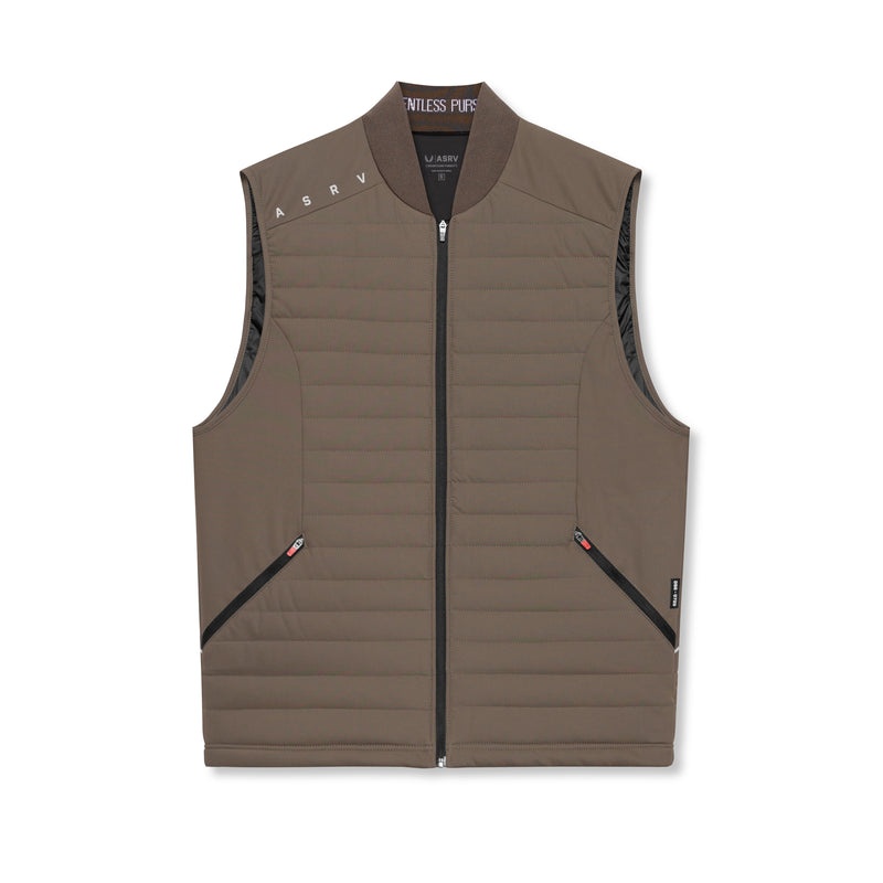 Asrv 0720. Waterproof Insulated Run Men\'s Vest Grey Brown | 60921VARX