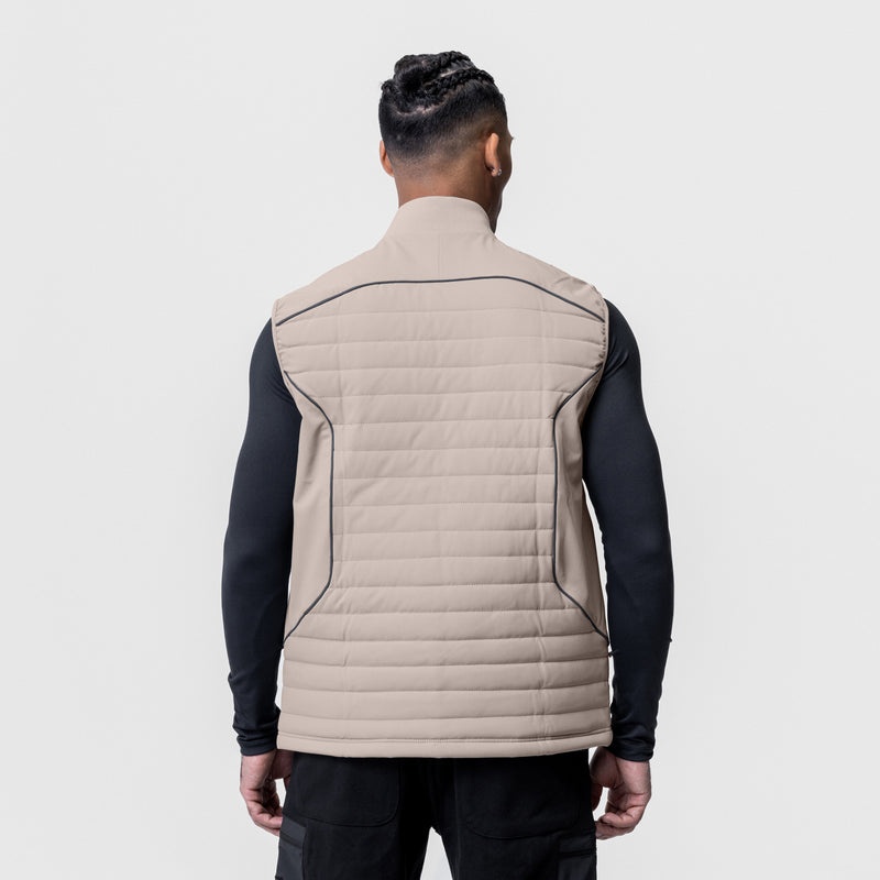 Asrv 0720. Waterproof Insulated Run Men's Vest Grey | 15987VEFQ