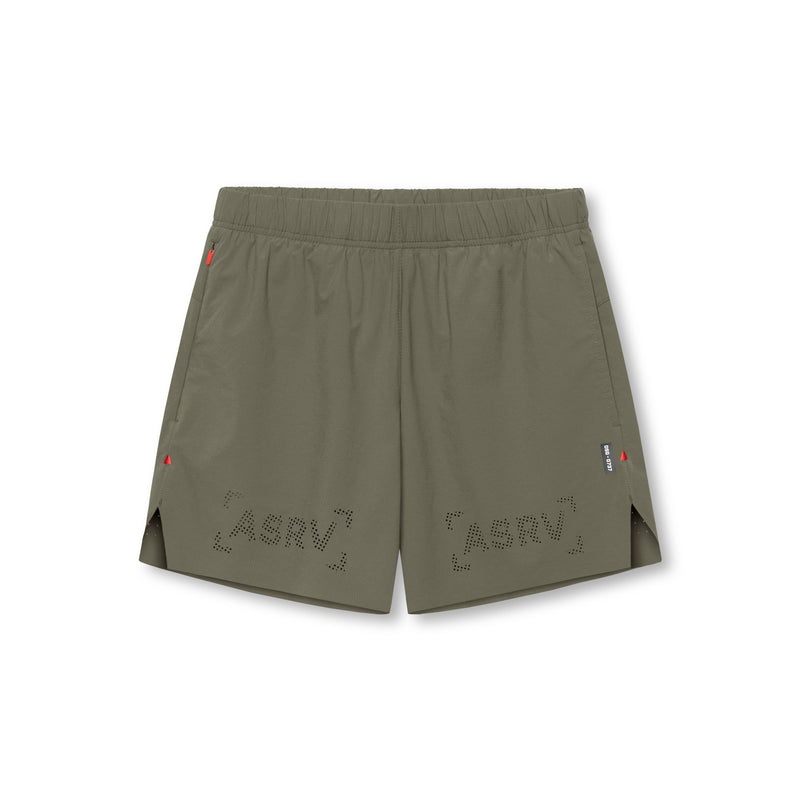 Asrv 0737. Ripstop 6 Perforated Men\'s Shorts Olive | 96473HNBL