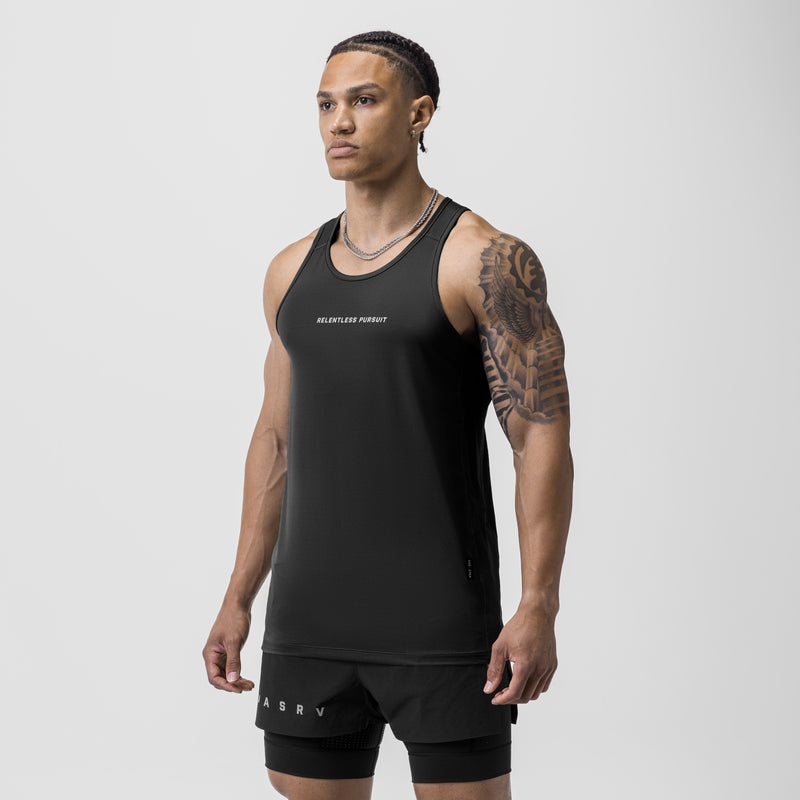 Asrv 0754. AeroSilver® Training Singlet Men's Tanks Black | 10683MNTD