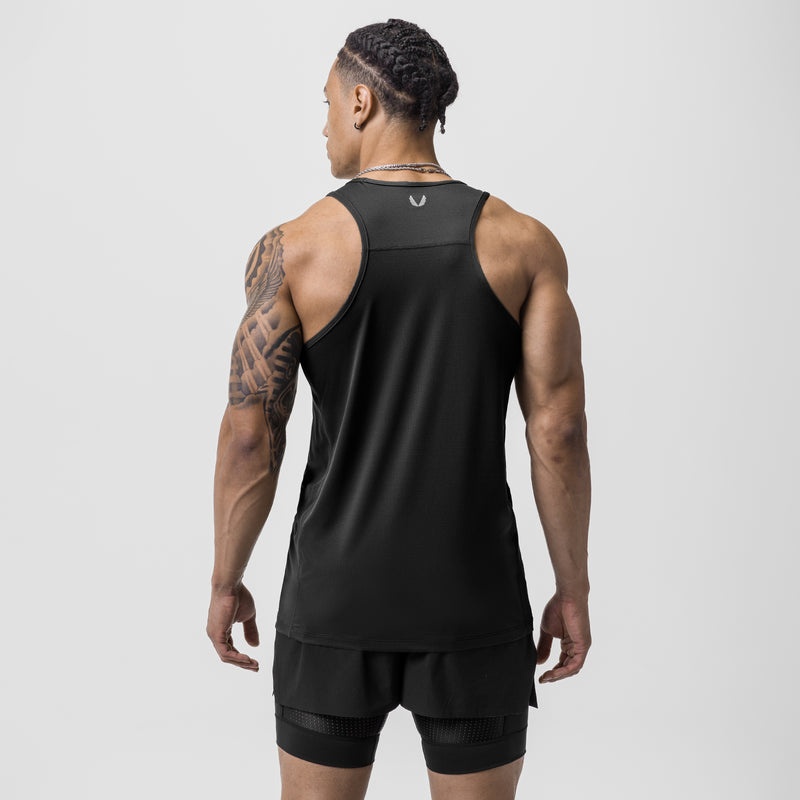 Asrv 0754. AeroSilver® Training Singlet Men's Tanks Black | 10683MNTD