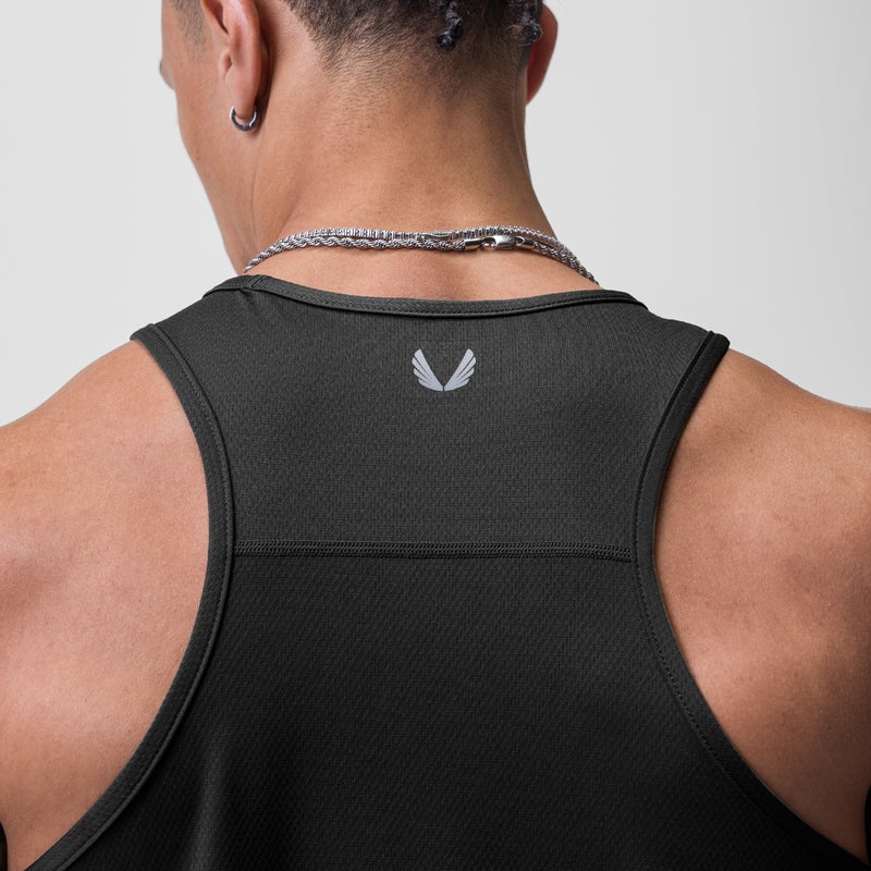 Asrv 0754. AeroSilver® Training Singlet Men's Tanks Black | 10683MNTD