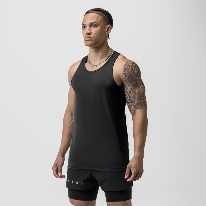 Asrv 0754. AeroSilver® Training Singlet Men's Tanks Black | 46809RIUF