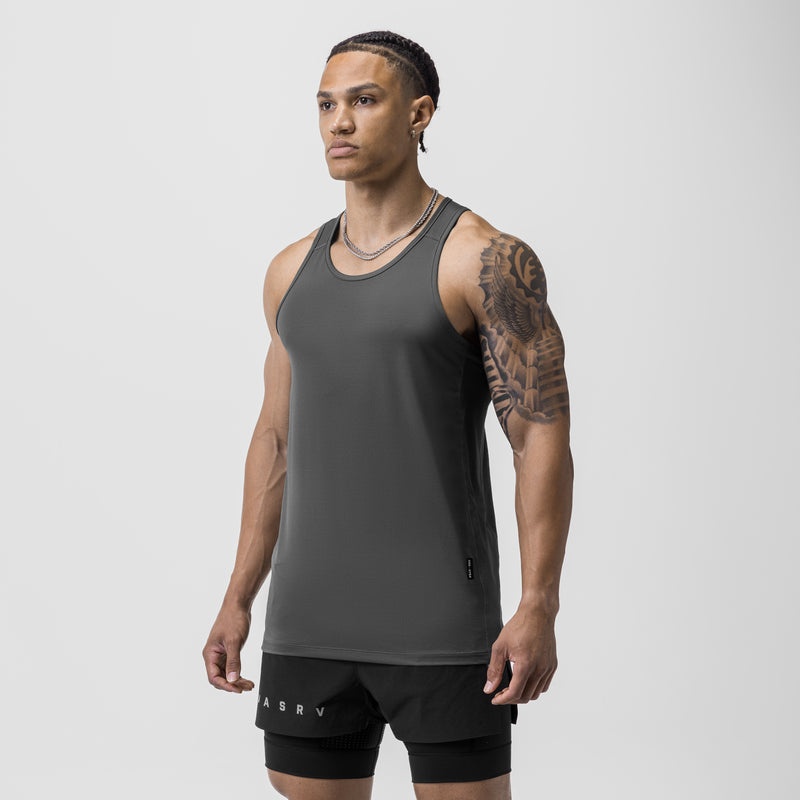 Asrv 0754. AeroSilver® Training Singlet Men's Tanks Grey | 36194QYOR