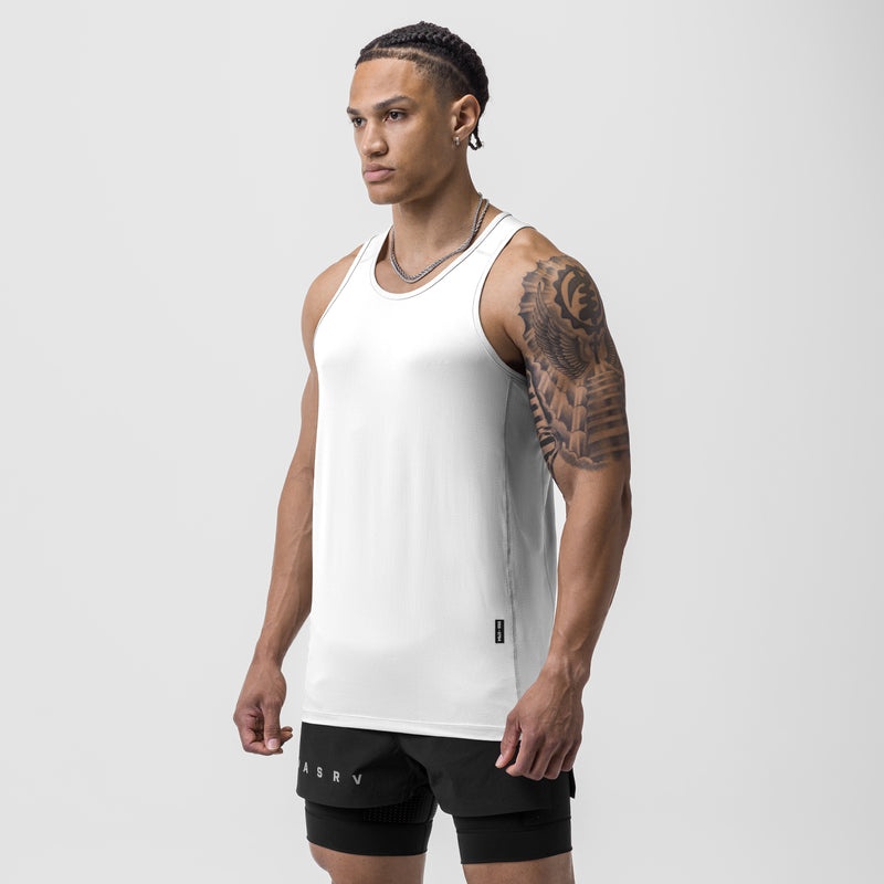 Asrv 0754. AeroSilver® Training Singlet Men's Tanks White | 03871FUYI