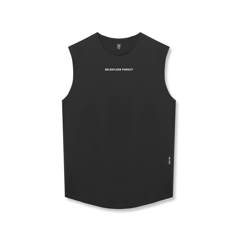 Asrv 0757. AeroSilver® Cutoff Men\'s Tanks Black | 87034SFUZ