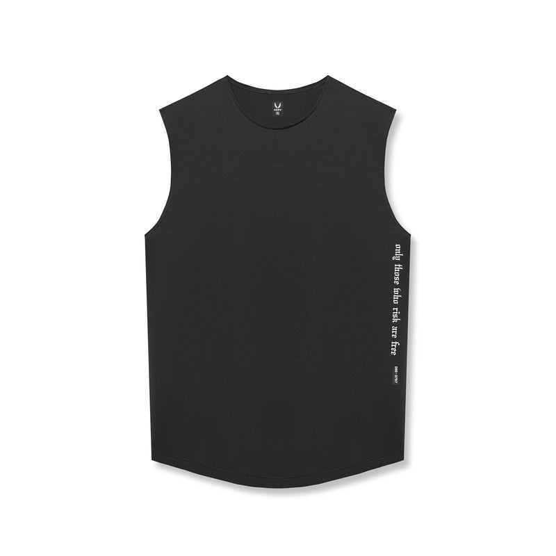 Asrv 0757. AeroSilver® Cutoff Men\'s Tanks Black | 50841NTVL