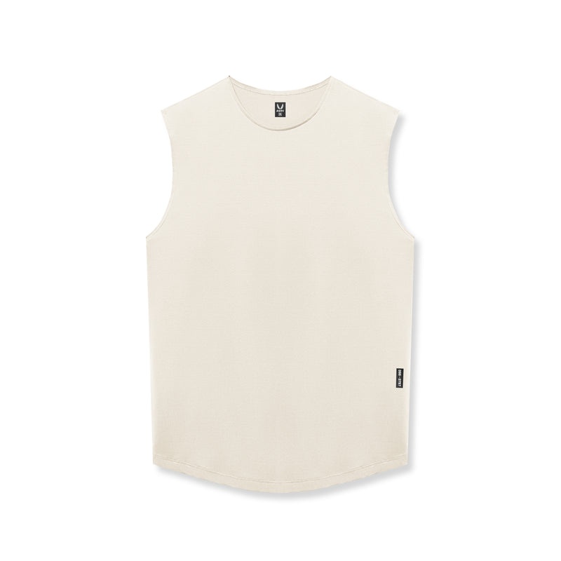 Asrv 0757. AeroSilver® Cutoff Men\'s Tanks White | 98526LFRD