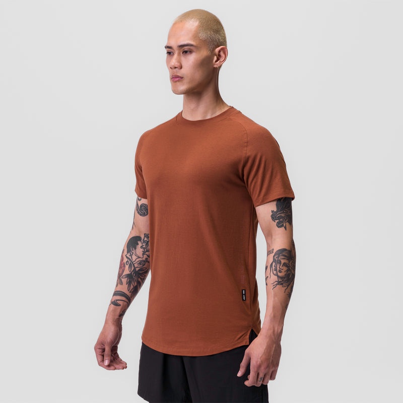 Asrv 0767. Supima® Established Men's Short Sleeve Dark Red | 38467QJLI