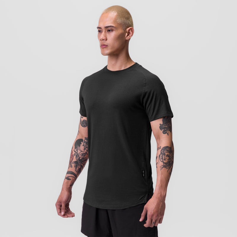 Asrv 0767. Supima® Established Men's Short Sleeve Black | 01349FZJS