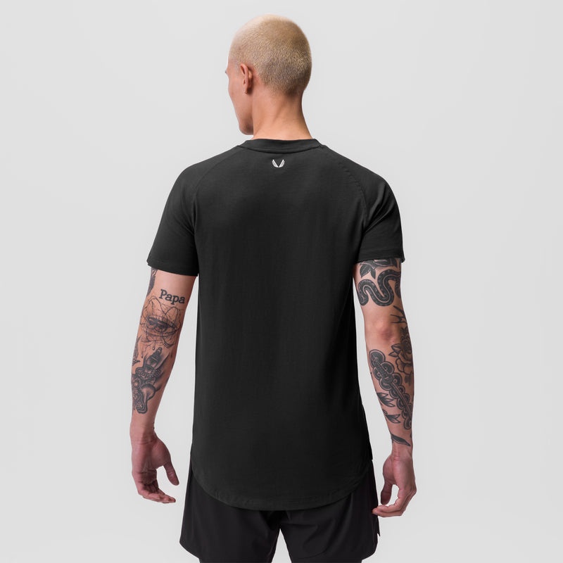 Asrv 0767. Supima® Established Men's Short Sleeve Black | 01349FZJS