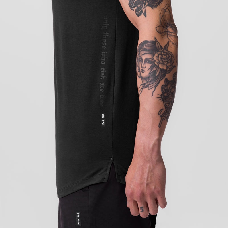 Asrv 0767. Supima® Established Men's Short Sleeve Black | 01349FZJS