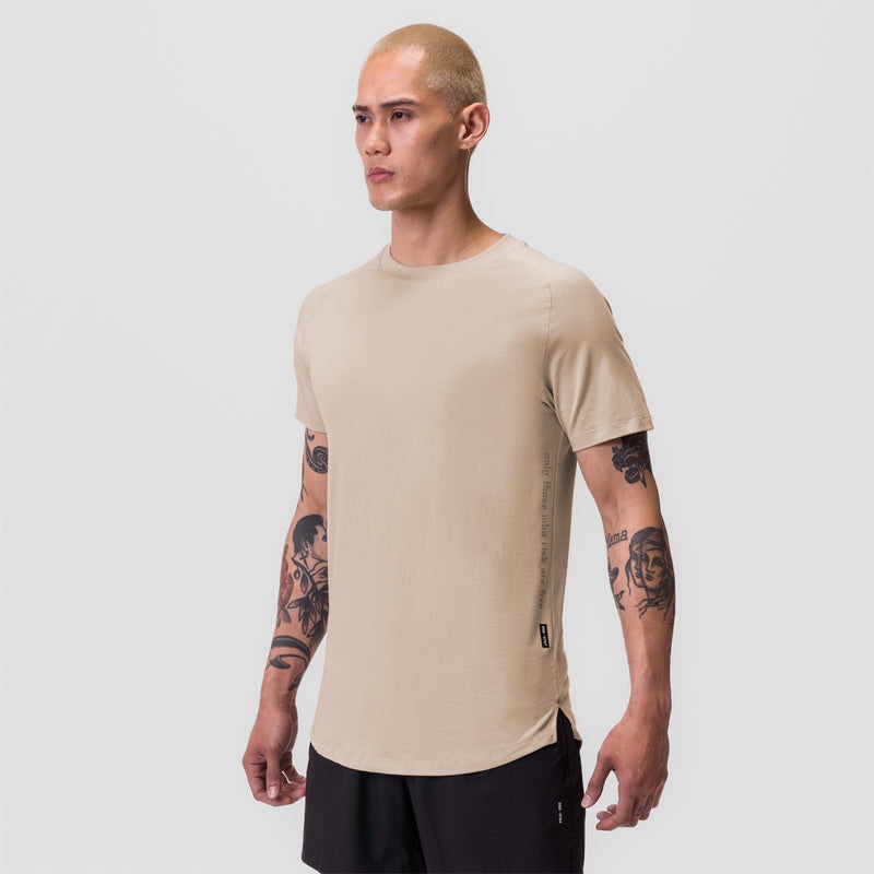 Asrv 0767. Supima® Established Men's Short Sleeve Beige | 74290ARIT