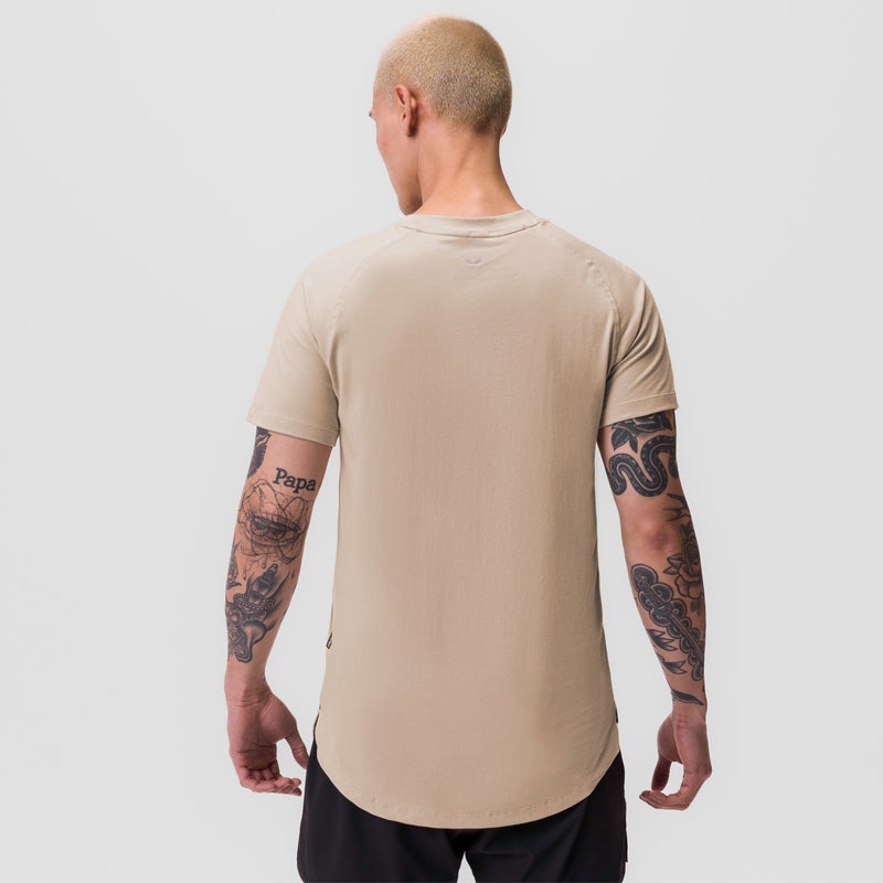 Asrv 0767. Supima® Established Men's Short Sleeve Beige | 74290ARIT