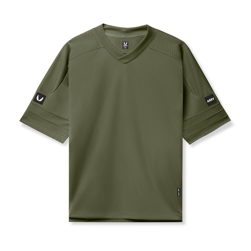 Asrv 0772. SilverPlus™ Mesh Oversized Jersey Men\'s Short Sleeve Olive | 25964PHZI