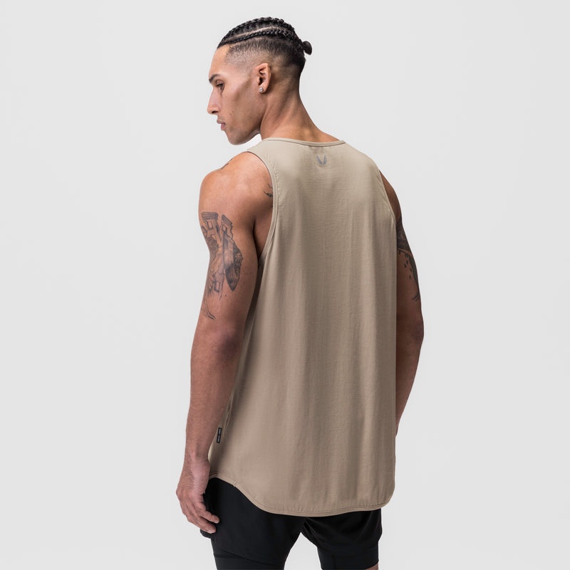 Asrv 0780. Supima® Extended Men's Tanks Beige | 57682MCLU