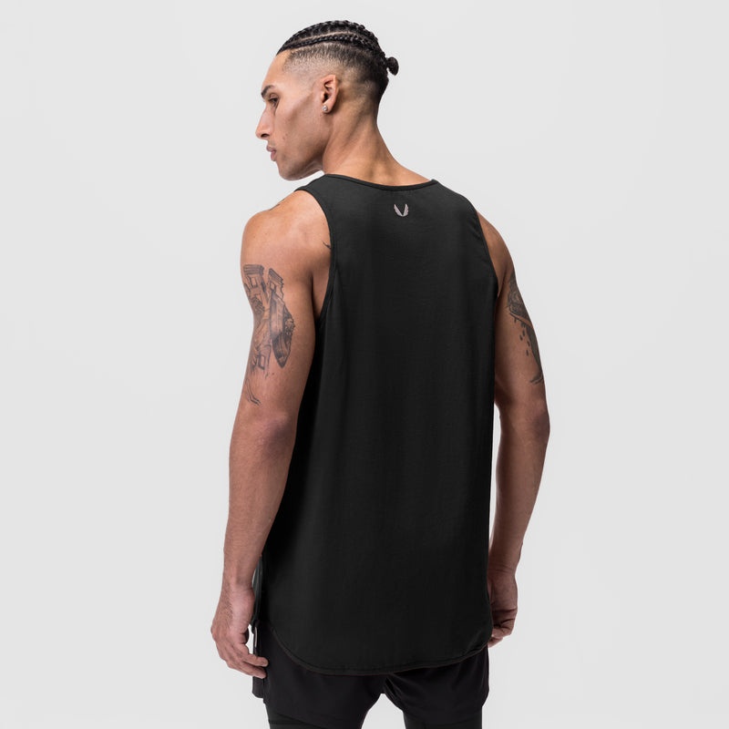 Asrv 0780. Supima® Extended Men's Tanks Black | 94357WRLC