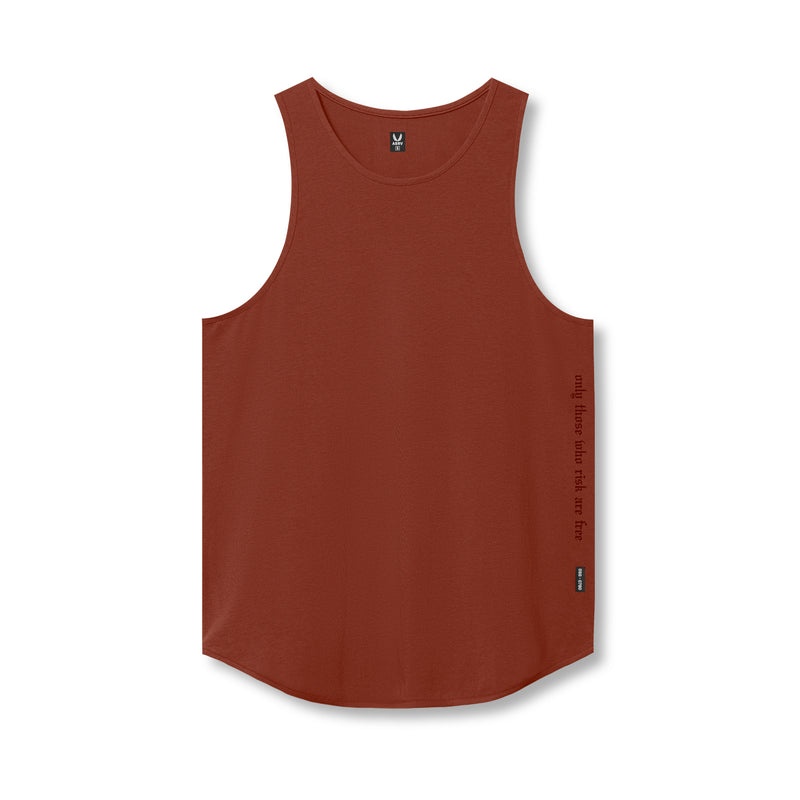 Asrv 0780. Supima® Extended Men\'s Tanks Dark Red | 15274EHLR