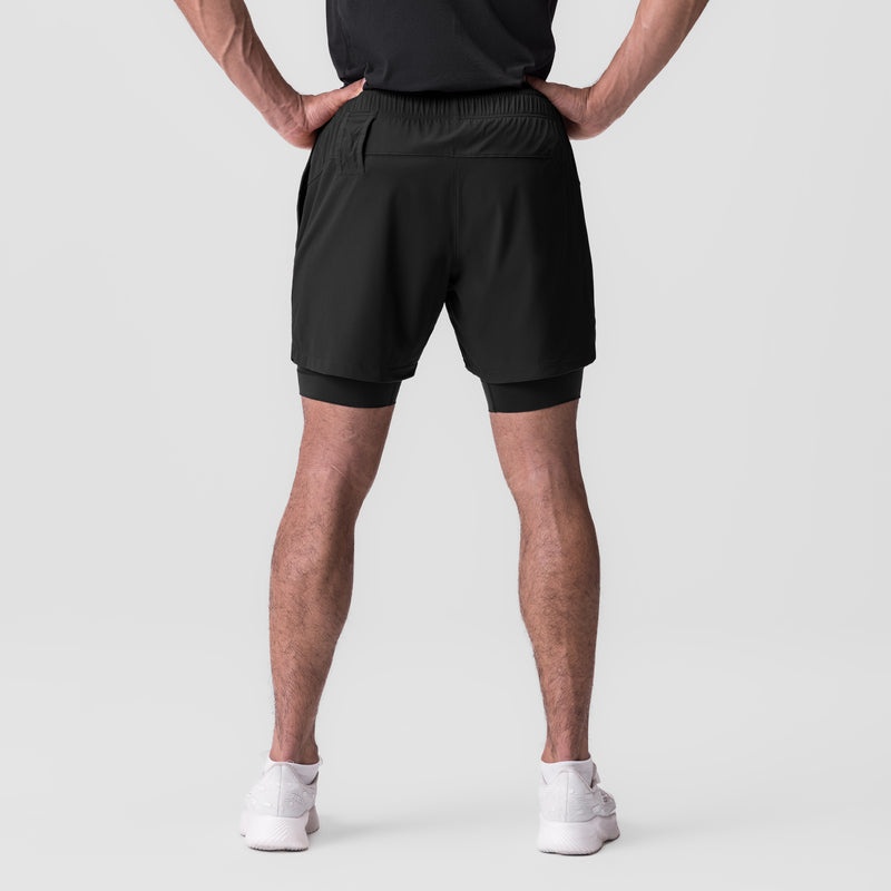 Asrv 0784. Ultralite™ 6 Liner Men's Shorts Black | 16435DLQX