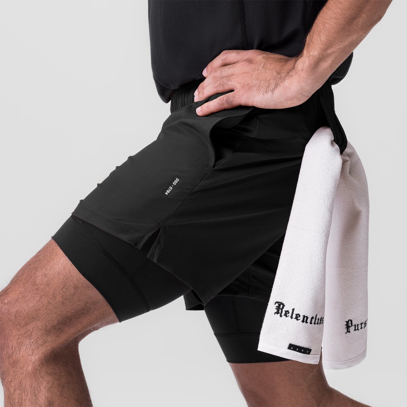 Asrv 0784. Ultralite™ 6 Liner Men's Shorts Black | 16435DLQX