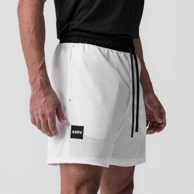 Asrv 0795. SilverPlus™ Mesh Reversible Men's Shorts Black | 76503XVFZ