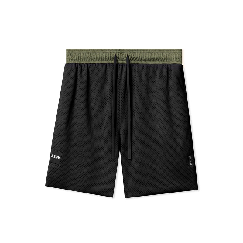 Asrv 0795. SilverPlus™ Mesh Reversible Men's Shorts Olive | 98430VQCN