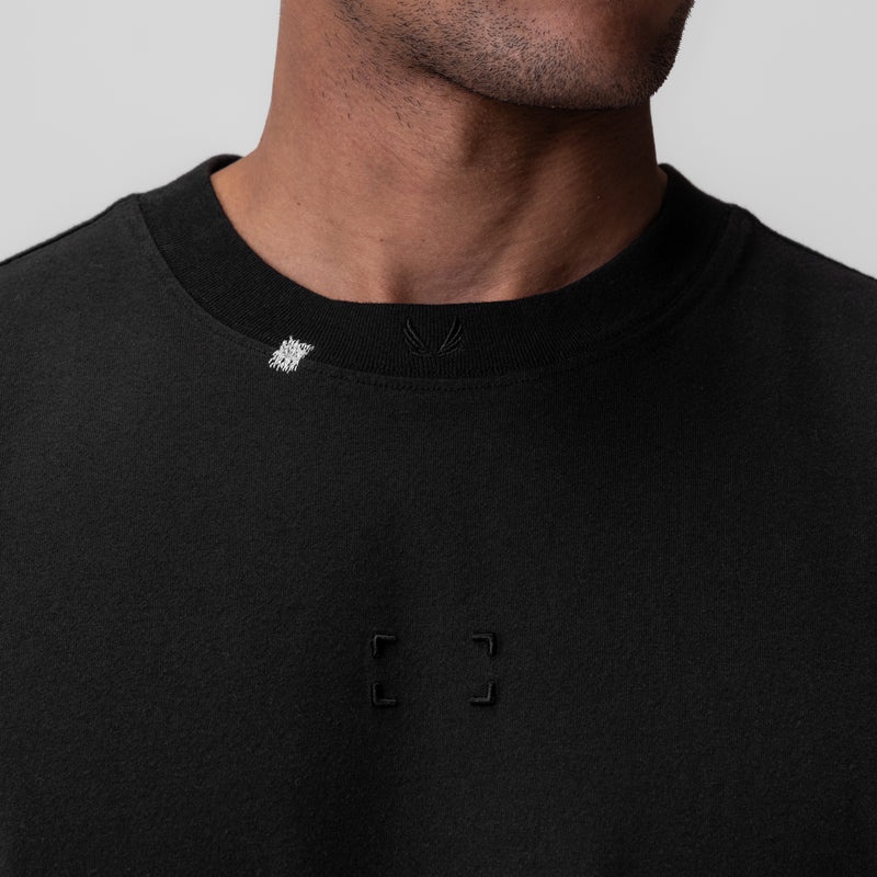 Asrv 0797. Tech Essential™ Relaxed Men's Short Sleeve Black | 87412HIQL