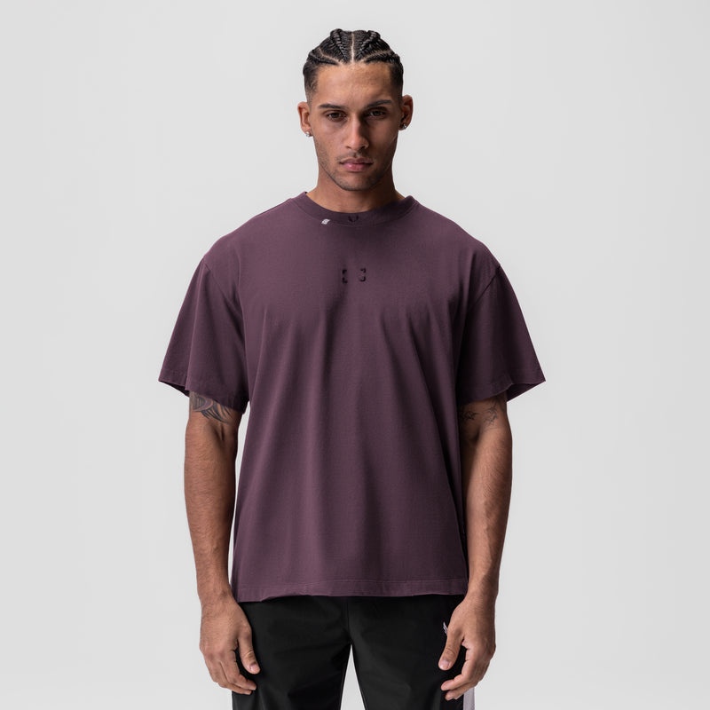 Asrv 0797. Tech Essential™ Relaxed Men's Short Sleeve Deep Purple | 34826RGVB