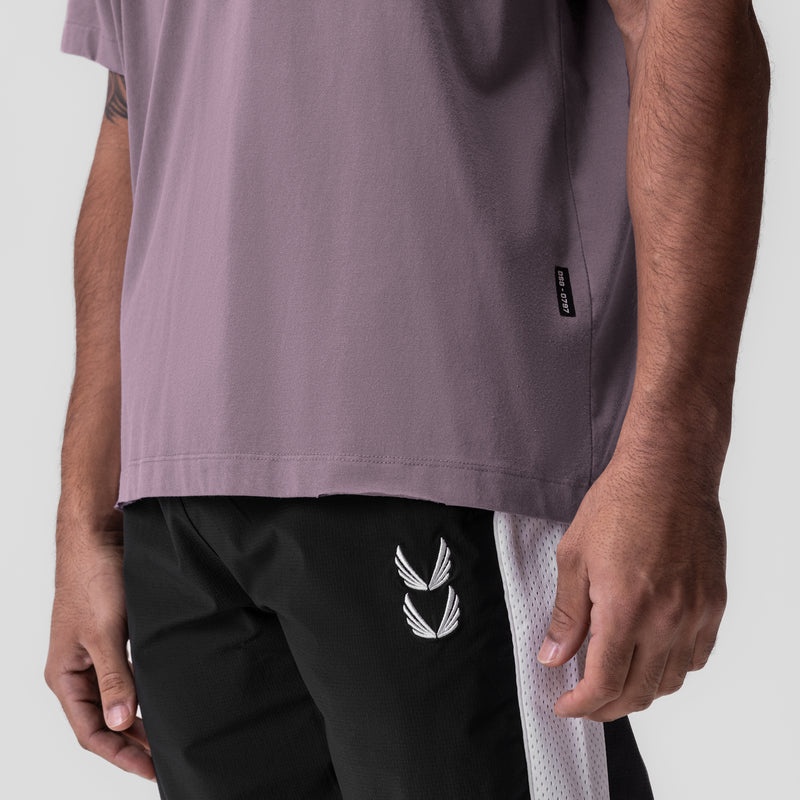 Asrv 0797. Tech Essential™ Relaxed Men's Short Sleeve Purple | 84327WTKF