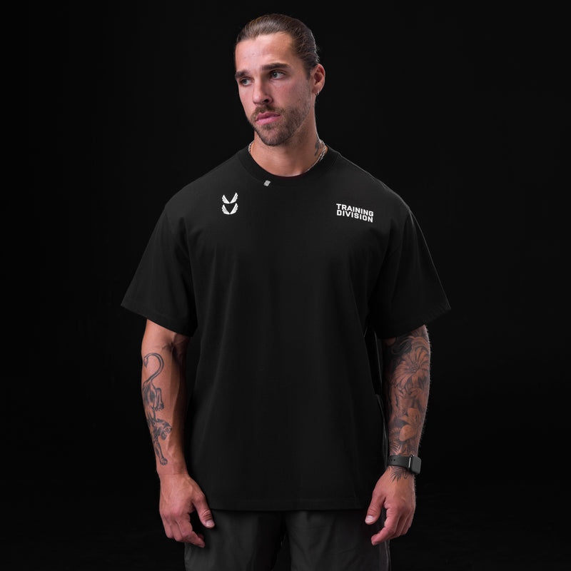 Asrv 0797. Tech Essential™ Relaxed Men's Short Sleeve Black | 36419ATVC