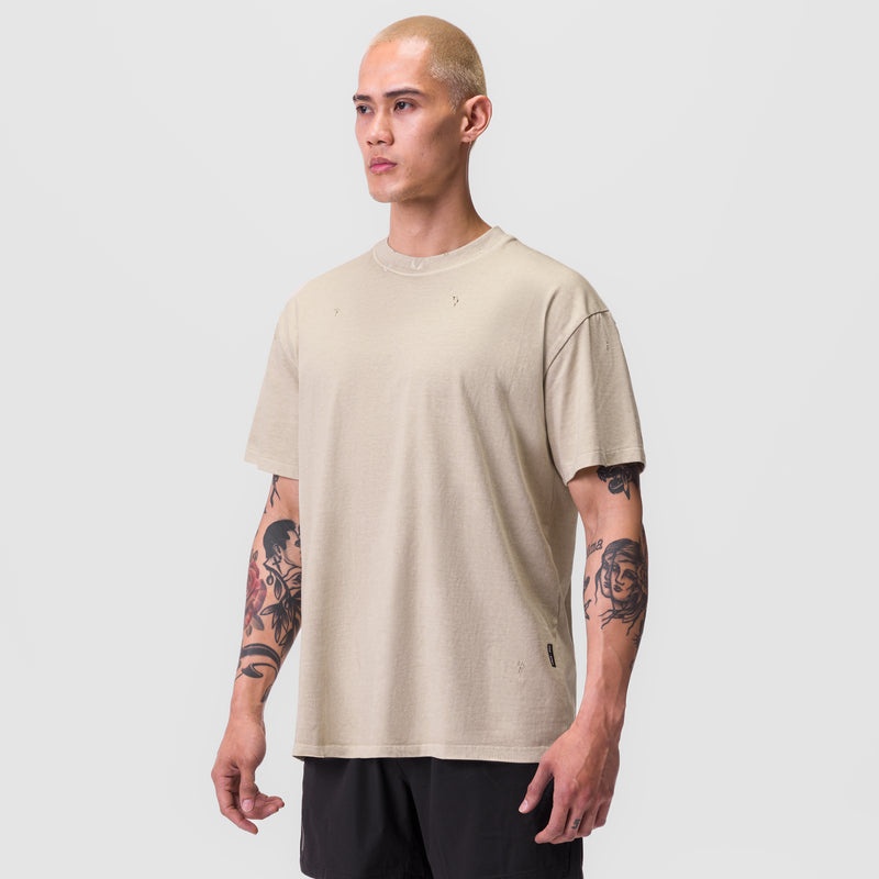 Asrv 0797. Tech Essential™ Relaxed Men's Short Sleeve Beige | 32081GFKV