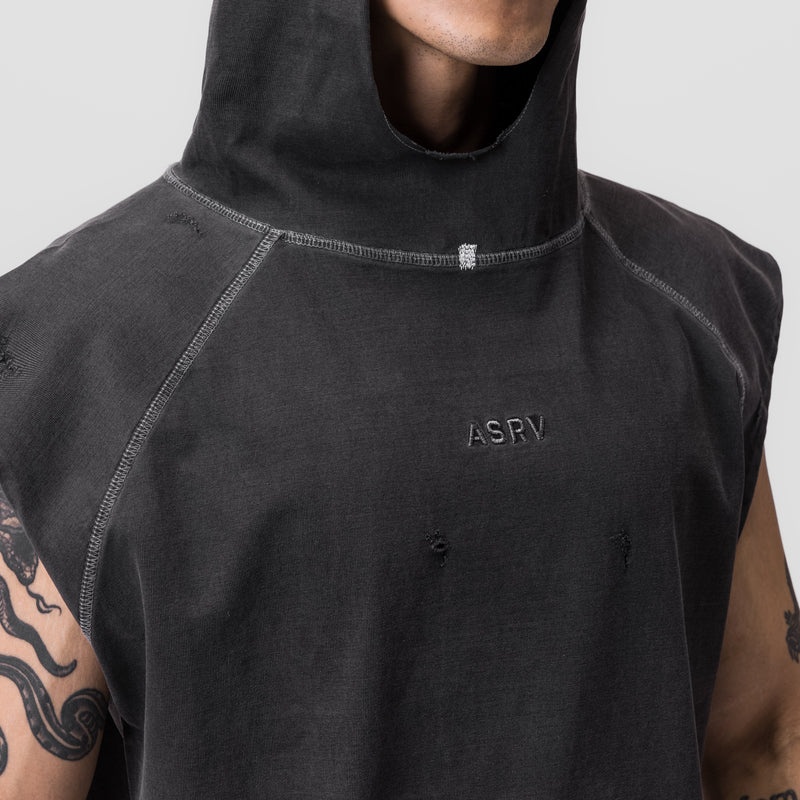 Asrv 0799. Tech Essential™ Cutoff Men's Hoodie Grey | 84905BCTF