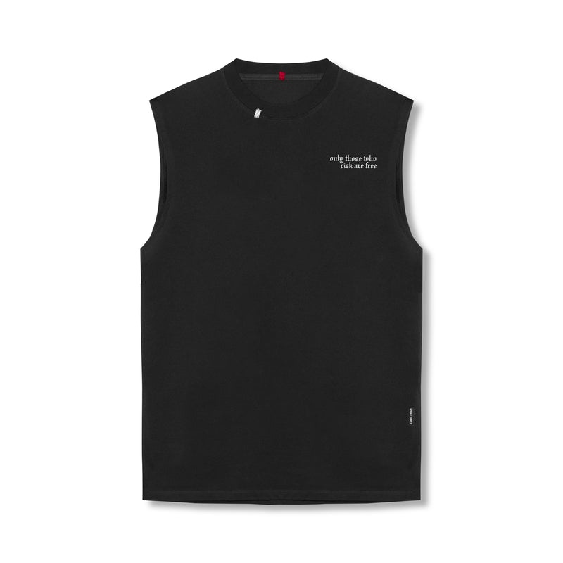 Asrv 0807. Tech Essential™ Relaxed Cutoff Men's Tanks Black | 18092XCBO