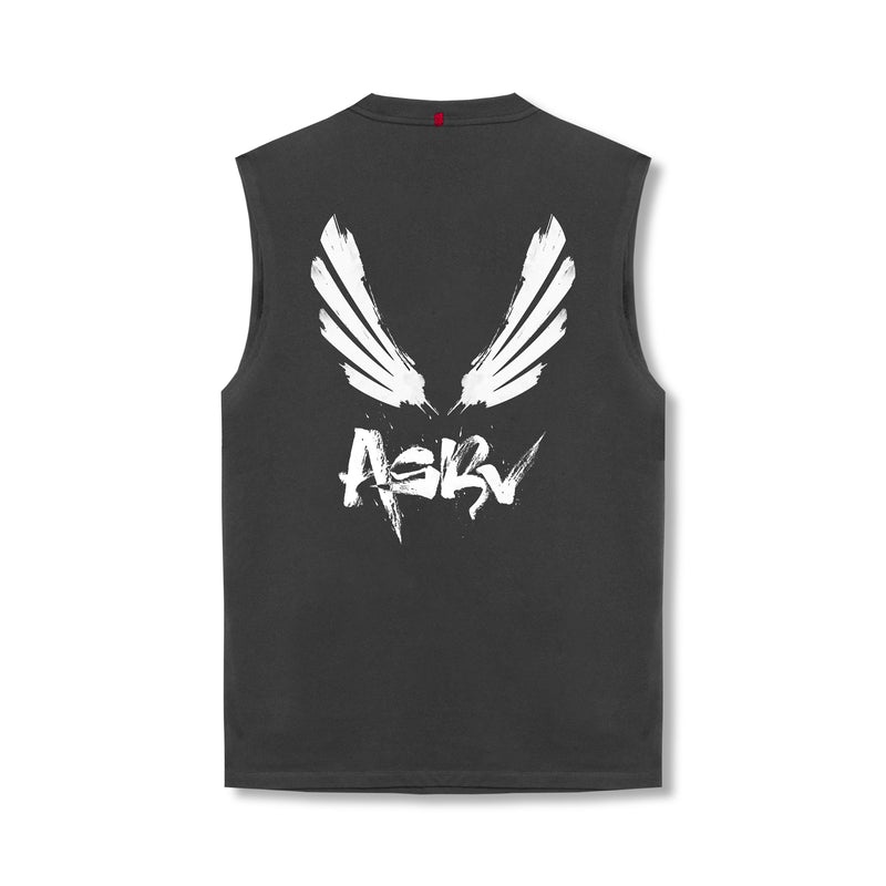 Asrv 0807. Tech Essential™ Relaxed Cutoff Men\'s Tanks Grey | 54371DTGH