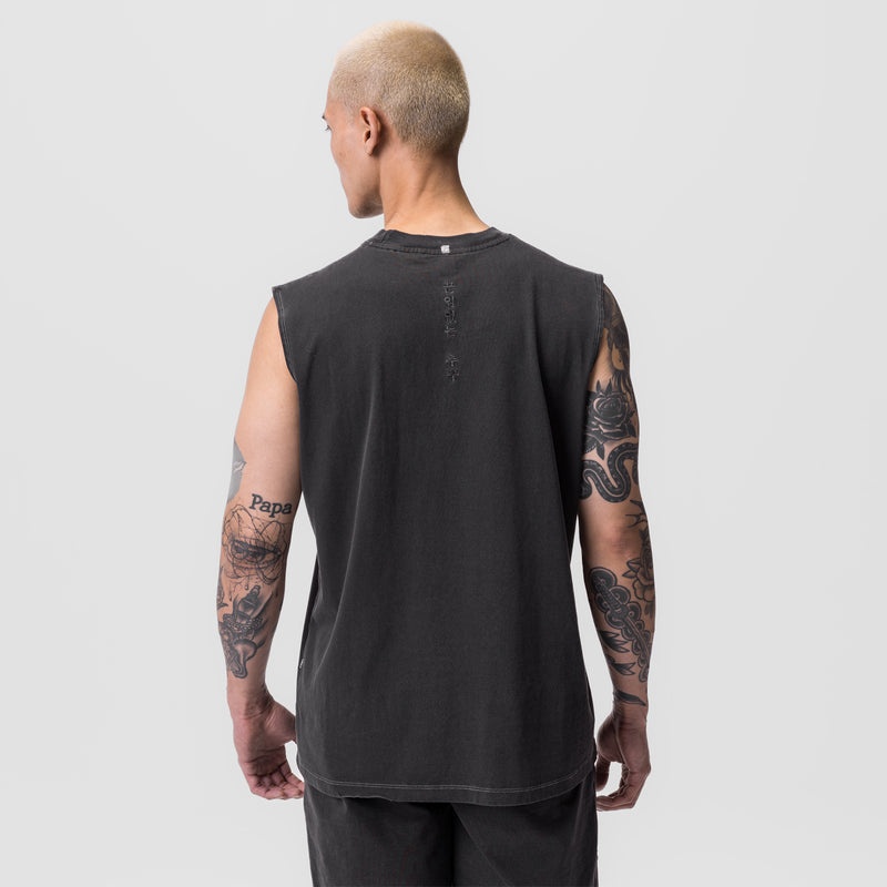 Asrv 0807. Tech Essential™ Relaxed Cutoff Men's Tanks Grey | 18492BWGF