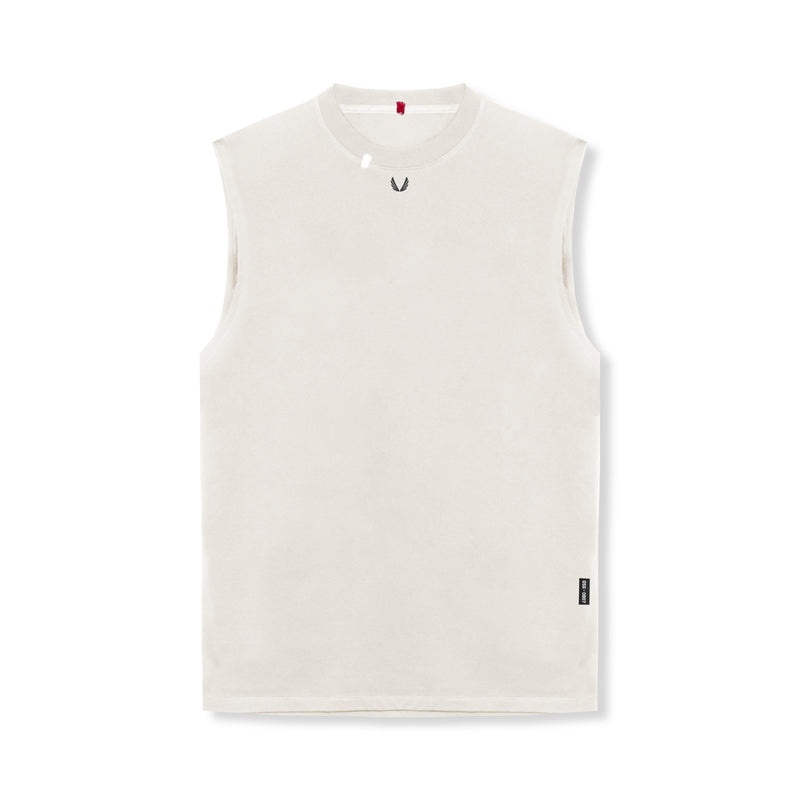 Asrv 0807. Tech Essential™ Relaxed Cutoff Men's Tanks White | 60324WNGJ