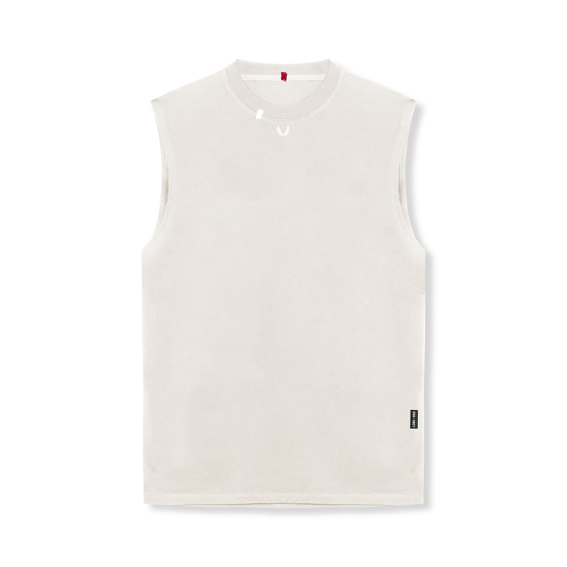 Asrv 0807. Tech Essential™ Relaxed Cutoff Men's Tanks Grey / White | 31094PVHW