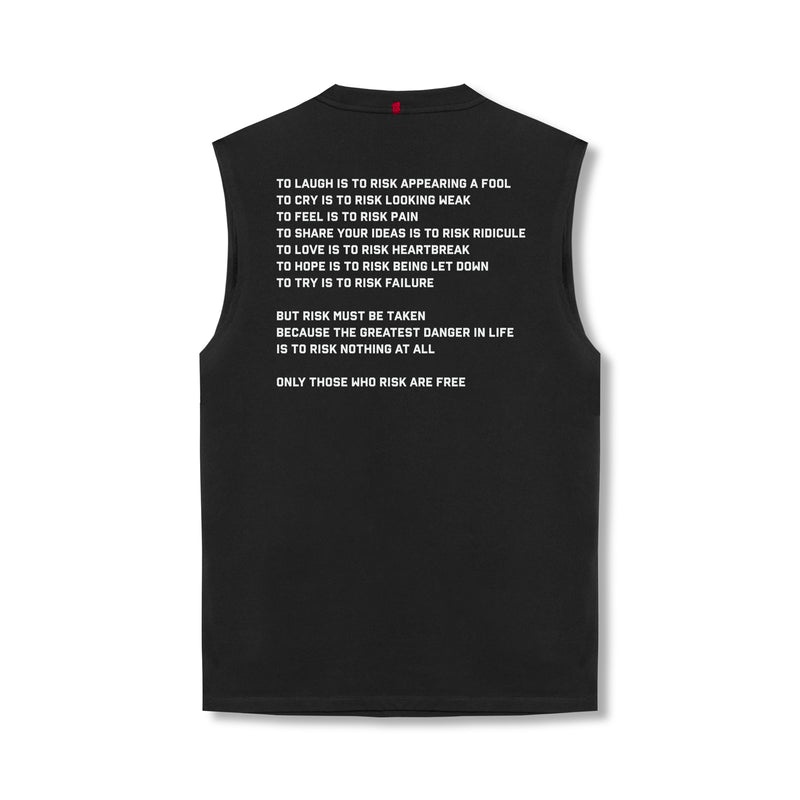 Asrv 0807. Tech Essential™ Relaxed Cutoff Men's Tanks Black | 71406UMXJ