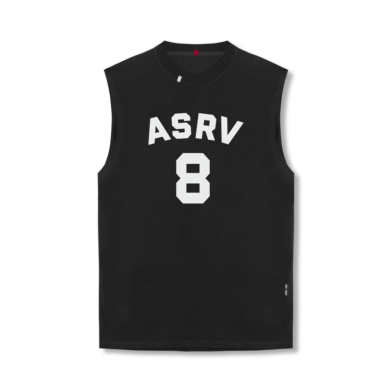 Asrv 0807. Tech Essential™ Relaxed Cutoff Men\'s Tanks Black | 71406UMXJ