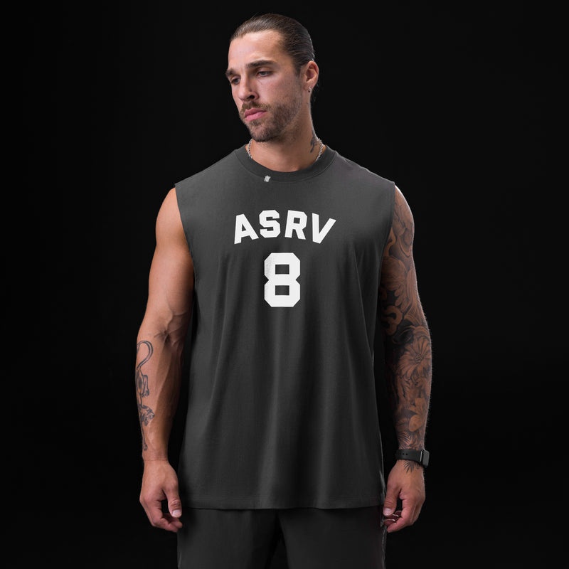 Asrv 0807. Tech Essential™ Relaxed Cutoff Men's Tanks Grey | 15624OUBE