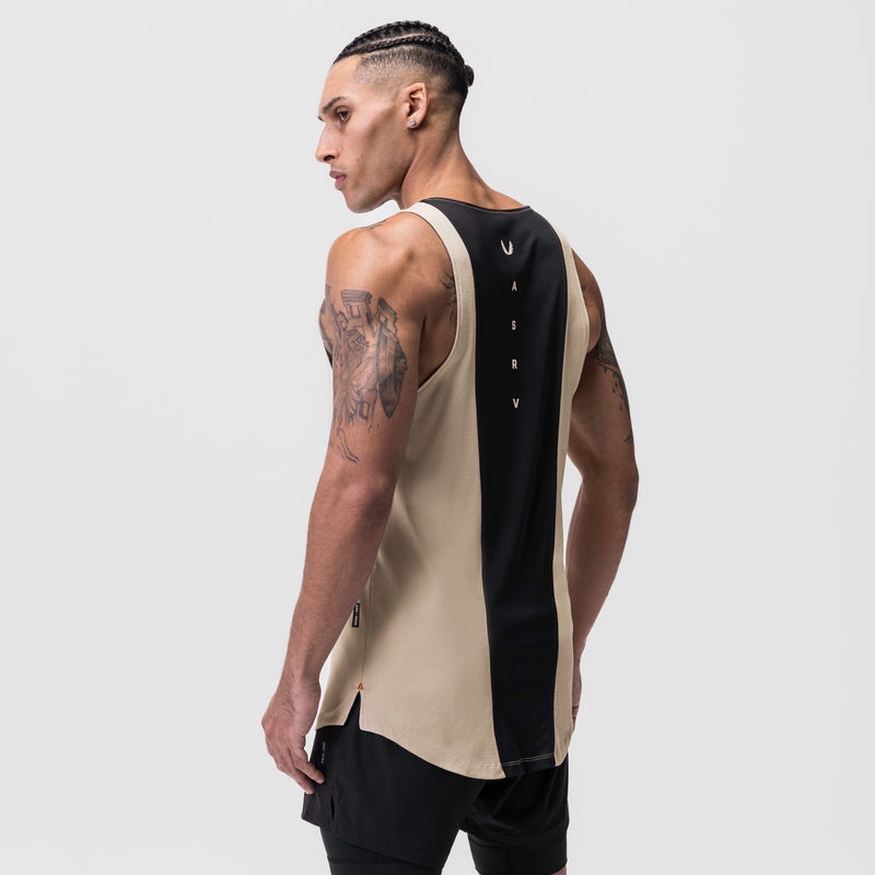 Asrv 0808. Supima® Vented Men's Tanks Beige | 05196JTVL