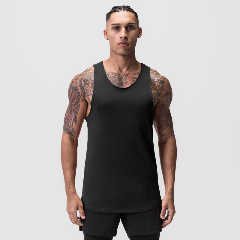 Asrv 0808. Supima® Vented Men's Tanks Black | 39580XIUD