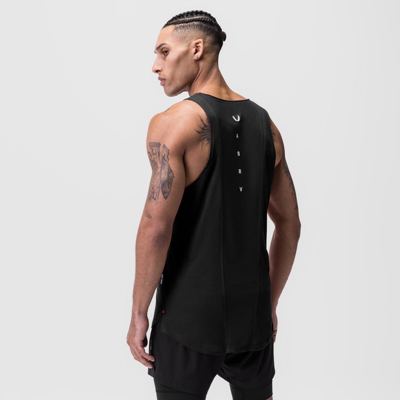 Asrv 0808. Supima® Vented Men's Tanks Black | 39580XIUD