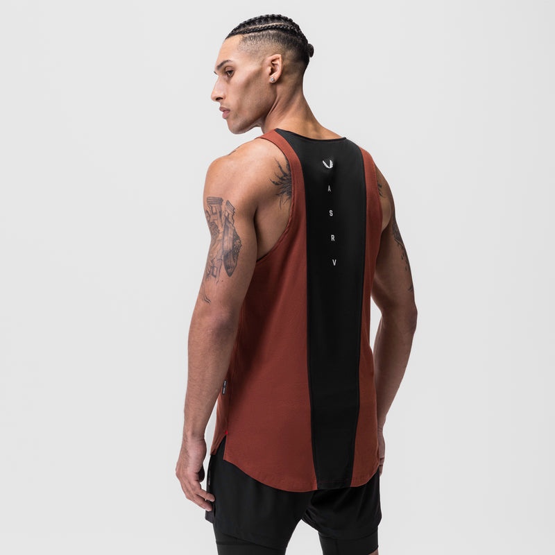 Asrv 0808. Supima® Vented Men's Tanks Dark Red | 94786RBFW