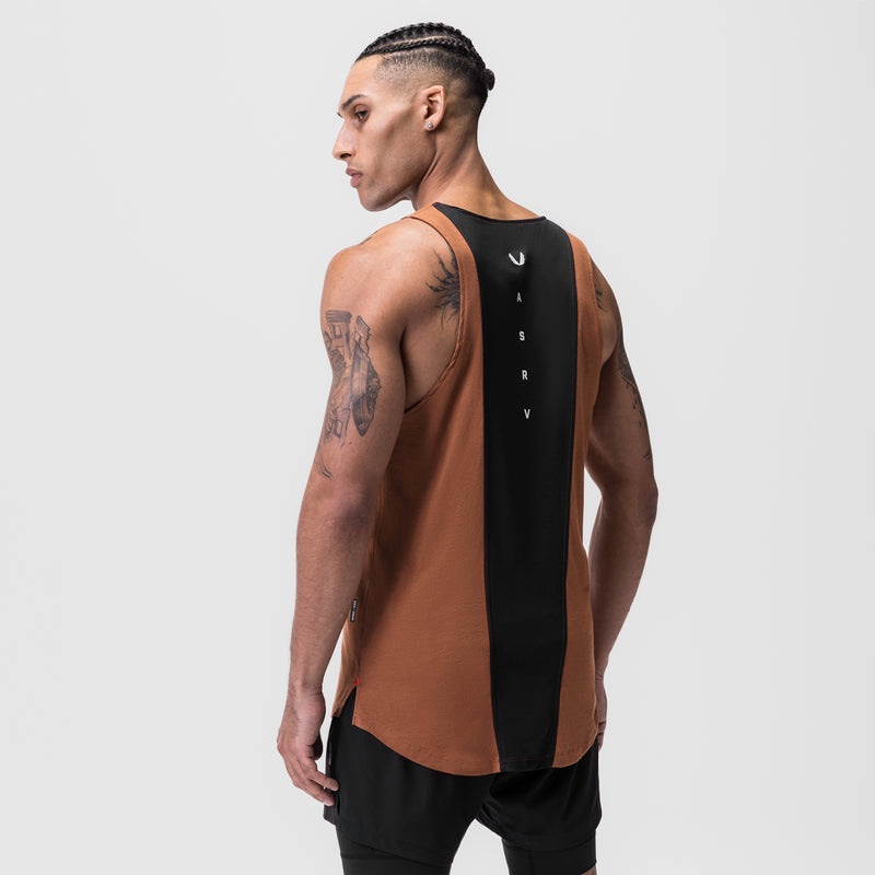 Asrv 0808. Supima® Vented Men's Tanks Red | 58720SNTK