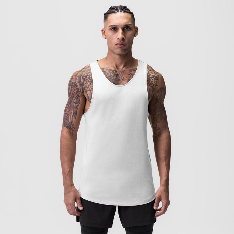 Asrv 0808. Supima® Vented Men's Tanks White | 68409UGWV