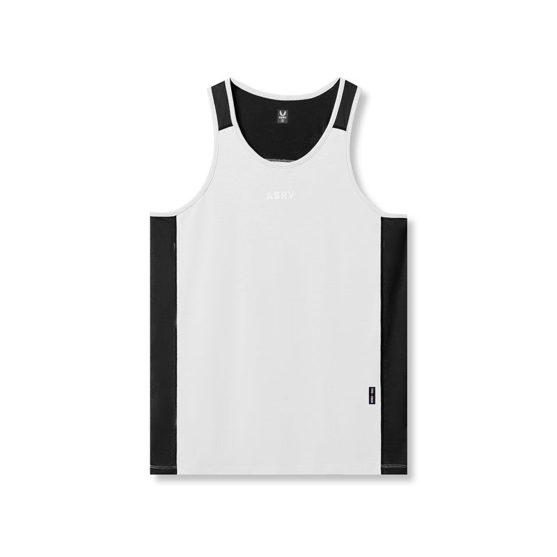 Asrv 0809. Supima® Mesh Panel Training Singlet Men\'s Tanks White | 90571BJWR