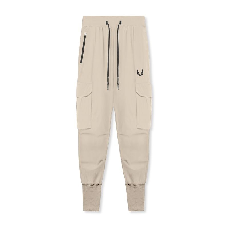 Asrv 0825. Tetra-Lite™ Cargo High Rib Men\'s Jogger Beige | 51486MPFR