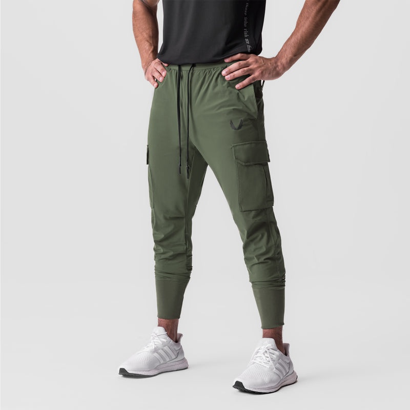 Asrv 0825. Tetra-Lite™ Cargo High Rib Men's Jogger Olive | 94623NQKS